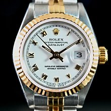 勞力士 rolex 69173 原裝電腦十鑽面盤 18k金錶 26mm 歷史價格詳細信息