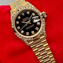 Rolex 勞力士 全原裝 18038 69T鑽黑面 已交流 歷史價格詳細信息