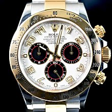 ROLEX 勞力士 116523 Daytona 2014/11卡 半金迪通拿 絕版 熊貓賽車面盤 大眾當舖B131 歷史價格詳細信息