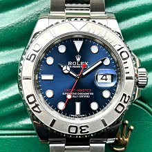 飛馬當舖 ROLEX 勞力士 2021保單 Yacht-Master 遊艇名仕 126622 藍色面盤 不鏽鋼 鉑金錶圈 40mm 9成5新 歷史價格詳細信息