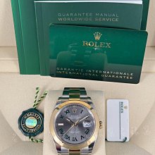 ROLEX 勞力士 126333 半金 綠羅馬 Datejust 18k金 費德勒 溫布頓 珠帶 126331 歷史價格詳細信息