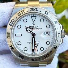 ROLEX 勞力士 216570 Explorer ll 2018/08卡 探險家二號白面橘針兩地時區 大眾當舖B104 歷史價格詳細信息