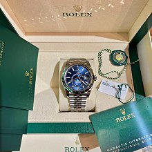 勞力士 326934 藍面天行者 ROLEX sky dweller 品項近全新 新錶即貼膜 少戴 126500 336934可參考 歷史價格詳細信息