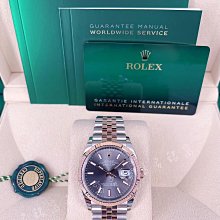 ROLEX 勞力士126233 Datejust 稀有停產款面 金棕梠面 -36mm 歷史價格詳細信息
