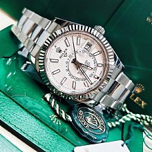 勞力士 326934 藍面天行者 ROLEX sky dweller 品項近全新 新錶即貼膜 少戴 126500 336934可參考 歷史價格詳細信息