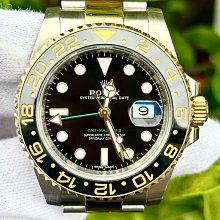 ROLEX 勞力士 116713LN Gmt-MasterⅡ 格林威治Ⅱ型 兩地時間 半金黑面40mm，洗油無拋，可換錶 歷史價格詳細信息