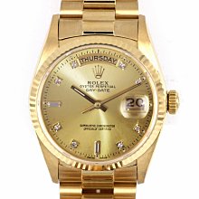 ROLEX勞力士 18038 Day-Date 蠔式18K金 市場少見 花雕紅寶石多層鑽面 已過RSC 大眾當舖L732 歷史價格詳細信息