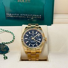 勞力士 326934 藍面天行者 ROLEX sky dweller 品項近全新 新錶即貼膜 少戴 126500 336934可參考 歷史價格詳細信息