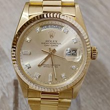 Rolex勞力士15038 蠔式日誌型18K黃金自動腕錶 ~ 附原廠保單..... 歷史價格詳細信息