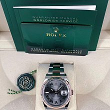 【現貨】ROLEX 勞力士 126201 灰面 36mm 板帶 Datejust 光圈 24年 126301 歷史價格詳細信息
