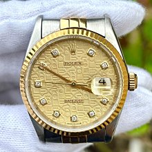 勞力士 ROLEX 型號16233 金丁窗簾面 錶徑36mm 動力來源3135 R字頭 1987年 歷史價格詳細信息