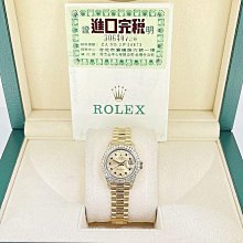 ROLEX 勞力士 68158 Datejust   中型款 蠔式18K金 原廠鑽圈 原廠鑽腳 大眾當舖B194 歷史價格詳細信息