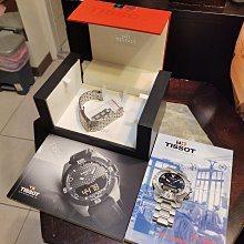 天梭 TISSOT 遠東百貨公司貨保固內 付保卡 三眼 石英錶 全黑 黑武士 鋼錶帶 歷史價格詳細信息