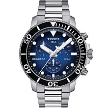 TISSOT 天梭 Seastar 海星300米潛水石英錶(T1204171109101) 歷史價格詳細信息