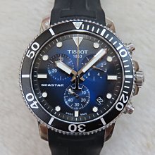 TISSOT 天梭 SEASTER 1000 海洋之星300米潛水錶/黑X金/40mm/T1208072205100 歷史價格詳細信息