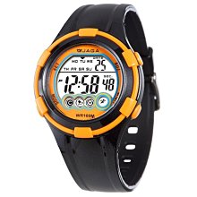 【 幸福媽咪 】 JAGA捷卡 公司貨 防水多功能運動電子錶 M969-AE(黑藍) 歷史價格詳細信息