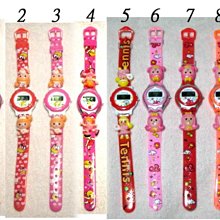 【可愛兒童立體卡通錶電子錶】貓咪洋娃娃兔子小妹妹小女生專區-適合三歲小小孩幼童 歷史價格詳細信息