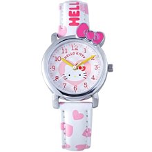 [時間達人]HELLO KITTY 三麗鷗授權 SANRIO 三麗鷗 KT008 甜蜜蝴蝶結立體凱蒂貓真皮手錶 兒童錶 歷史價格詳細信息