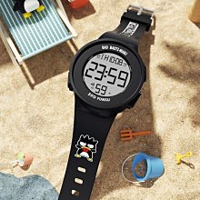 熱賣電子錶 手錶 兒童手表韓版小學生矽膠足球石英電子表男孩女孩防水夜光腕表 歷史價格詳細信息