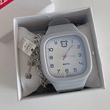 ins風高顏值方形釹士手表學生複古百搭小表盤矽膠帶石英手表釹款 歷史價格詳細信息