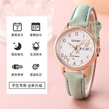 兒童手 防水手女學生韓版簡約學院風初高中手環夜光震動鬧鐘電子兒童 歷史價格詳細信息
