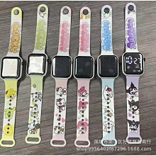 兒童手錶方形女學生氣質簡約運動夜光震動鬧鐘電子手錶男 歷史價格詳細信息