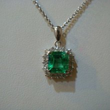 哥倫比亞鉑金鉆石玻璃體艷綠色祖母綠吊墜PT900/D0.50CTE0.83CT◎0.23C 歷史價格詳細信息