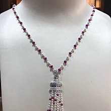 設計師珠寶展款式，藍寶石鑽石長項鍊，獨一無二，只有一條，買到賺到，超值優惠價36800，優雅款式適合氣質高雅的美女，時尚造型設計款式不撞鍊 歷史價格詳細信息