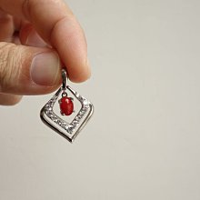 阿卡紅珊瑚胸針 墜子 兩用 歷史價格詳細信息