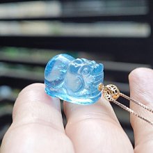 海藍寶 吊墜 吊飾 蛋面 天然❤水晶玉石特賣#B413-1 歷史價格詳細信息