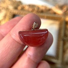 18K 紅石榴石耳環 古典金 黃K金 耳環 輕珠寶 寶石 半寶石 K金耳環 歷史價格詳細信息