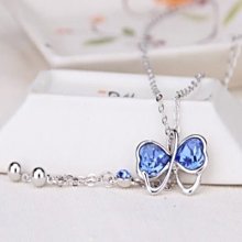 項鍊 925純銀 水晶墜飾-可愛蝴蝶結母親節情人節禮物銀飾 女飾品5色73aj437[獨家進口][巴黎精品] 價格比較,價格查詢,歷史價格詳細信息