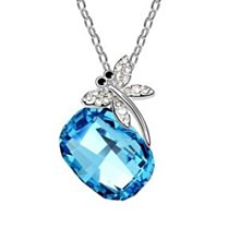 項鍊 925純銀 水晶墜飾-可愛蝴蝶結母親節情人節禮物銀飾 女飾品5色73aj437[獨家進口][巴黎精品] 歷史價格詳細信息