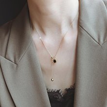 ZOXI輕奢圓形鉆石項鏈小眾設計感高級玫瑰金不掉色鎖骨鏈2023新款 歷史價格詳細信息