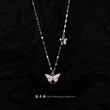 999純銀蝴蝶結項鏈女輕奢小眾2023年新款爆款520情人節禮物送女友 歷史價格詳細信息