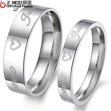 情侶對戒指 Z.MO鈦鋼屋 情侶戒指 愛心戒指 白鋼戒指 愛心對戒 素面戒指 愛心水鑽 刻字【BKY377】單個價 歷史價格詳細信息