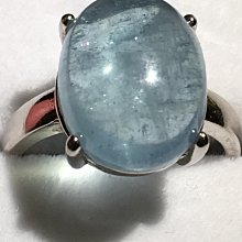 天然海藍寶戒指S925銀女飾主石4 6  潮流-哈囉好物 歷史價格詳細信息