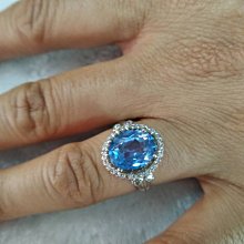 藍托帕石 托帕石 戒指 鑽石刻面 天然 ❤水晶玉石特賣#B473 歷史價格詳細信息