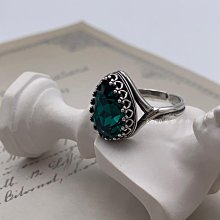 *Ko Ko 手作 & 精選* 施華洛世奇水滴型水晶鑽可調節戒指(紫羅蘭)/時尚/簡約/輕奢/個性/氣質 歷史價格詳細信息