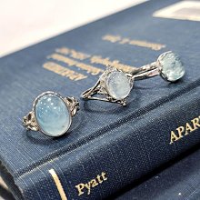 天然海藍寶戒指S925銀女飾主石4 6  潮流-哈囉好物 歷史價格詳細信息