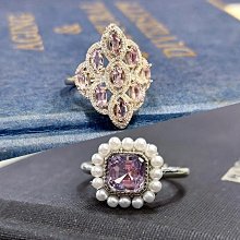 紫水晶? 純銀戒指 國際戒圍#9 純收藏 便宜賣 歷史價格詳細信息