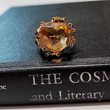 ????英國????????帶回英國Harrods天然粉水晶冰種手工雕刻小狐狸925純銀戒指活圈指環超可愛 歷史價格詳細信息