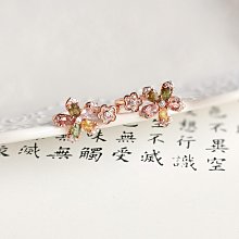 戒指「玫瑰焰火」高級感氣質復古超閃紅色鋯石開口戒指可調節指環女 歷史價格詳細信息