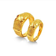 越南沙金戒指女款仿真黃金色戒子活口可調節時尚飾品久不褪色 歷史價格詳細信息