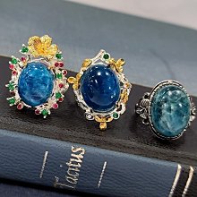 藍托帕石 托帕石 戒指 鑽石刻面 天然 ❤水晶玉石特賣#B473 歷史價格詳細信息