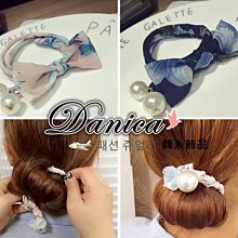 韓國氣質甜美手作雪紡紗波希米亞風葉子珍珠吊飾丸子頭包包頭盤髮器髮飾N758 歷史價格詳細信息