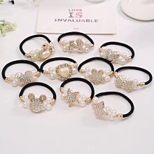 韓版珍珠串髮圈-1cm 歷史價格詳細信息