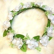 B. & W. world *美美的花飾*水藍色或淺粉色、白色迷你閃亮小玫瑰***小可愛花圈*** 歷史價格詳細信息