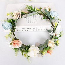 頭飾 髮飾 新娘頭飾 新娘花環 仿真花新娘花環 新娘旅拍花 伴娘頭飾 仿真玫瑰髮帶 花童花冠 婚禮花環 歷史價格詳細信息