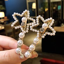 韓國簡約五角星抓夾女夏季辣妹髮量少髮飾後腦勺半紮髮鯊魚夾髮夾盤髮夾星型抓夾 歷史價格詳細信息